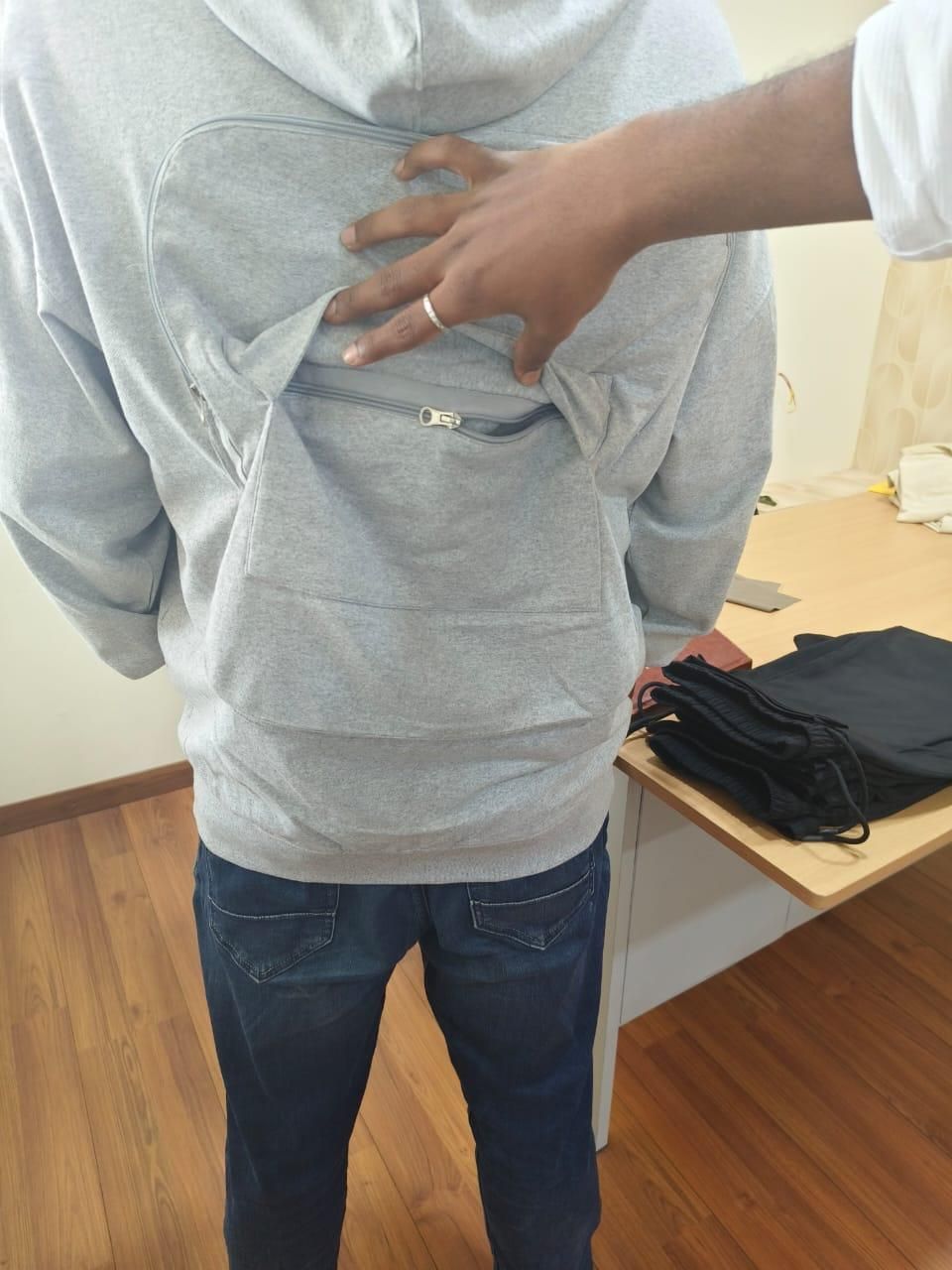 2 in 1 Backpack Hoodie