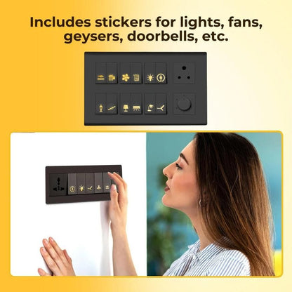 Gold Switch Stickers (Pack Of 2)
